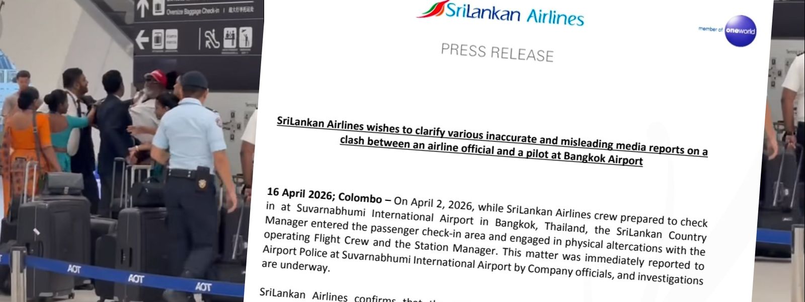 SriLankan Suspends Thailand Country Manager